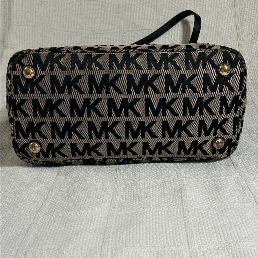 Michael by Michael Kors Jet Set Monogrammed Tote With Adjustable Leather Straps